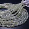 14 Inches So georgeous super super sparkle Prehnite Multy Shaded Micro Faceted Rondell Beads size 4 mm approx